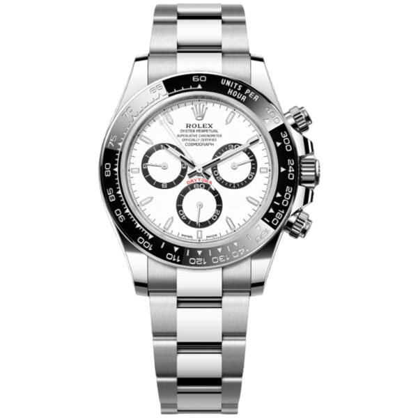 Rolex Daytona 40mm 126500LN-0001 White Panda Index Dial, New 2024